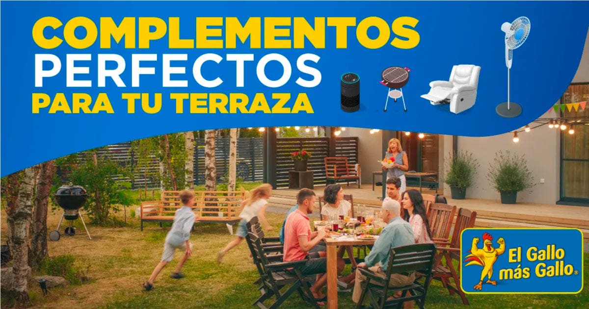  Complementos perfectos para tu terraza  